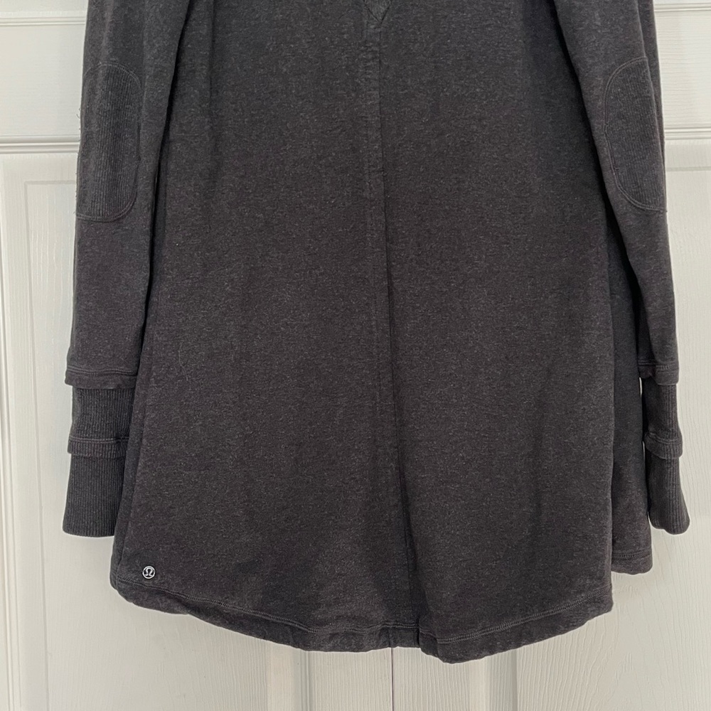 {Lululemon} Gratitude Wrap Jacket in Heathered Black - Women's 6 - Picture 9 of 13